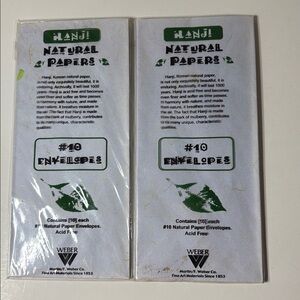 Purple Hanji Natural Papers Envelopes